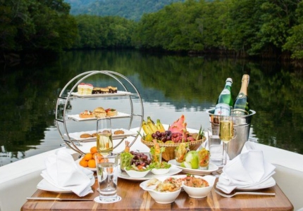 Health & Healthy Food on a houseboat