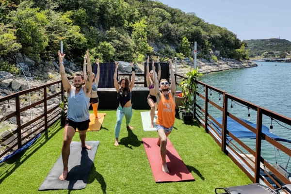 Yoga On Houseboat-Yacht Lake Travis Experience