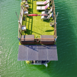 Houseboat-Yacht Nestled in a Lake Travis Cove