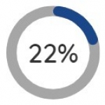 22% of the people 22% of the people