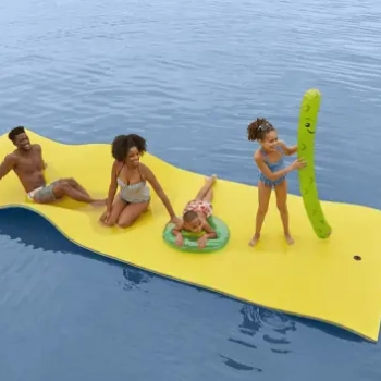 family having fun at lilypads at lake travis family having fun at lilypads at lake travis